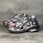 Balenciaga Runner Sneaker in Grey / Wine Red