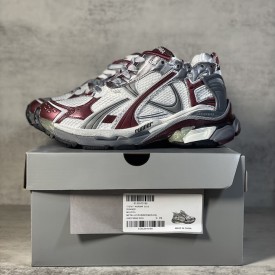 Balenciaga Runner Sneaker in Grey / Wine Red