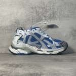 Balenciaga Runner Sneaker in White / Blue