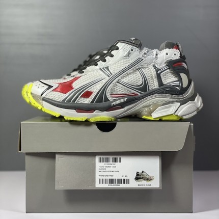 Balenciaga Runner Sneaker in White / Grey / Red