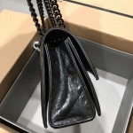 Balenciaga Women's Crush Small Chain Bag Quilted in Black