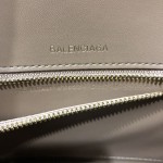 Balenciaga Women's Hourglass Small Handbag BB Monogram Coated Canvas in Beige