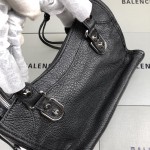 Balenciaga Classic City Shoulder Bag Black/Silver