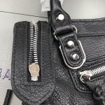 Balenciaga Classic City Shoulder Bag Black/Silver