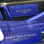 Balenciaga Classic City Shoulder Bag Electric Blue