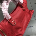 Balenciaga Classic City Shoulder Bag Red/Gold