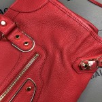 Balenciaga Classic City Shoulder Bag Red/Gold