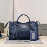 Balenciaga Le City Medium Bag in Dark Blue