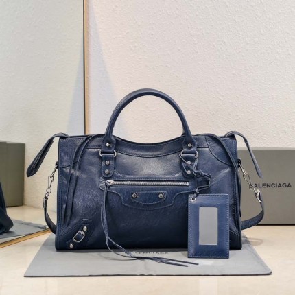 Balenciaga Le City Medium Bag in Dark Blue