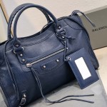 Balenciaga Le City Medium Bag in Dark Blue