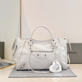 Balenciaga Le City Medium Bag in White