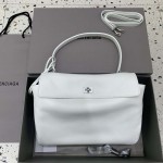 Balenciaga Rodeo Medium Handbag in White / Silver Hardware