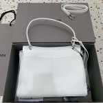 Balenciaga Rodeo Medium Handbag in White / Silver Hardware