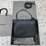 Balenciaga Rodeo Mini Handbag in Grey / Silver Hardware