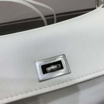 Balenciaga Rodeo Mini Handbag in White / Silver Hardware