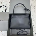 Balenciaga Rodeo Small Handbag in Grey / Silver Hardware