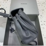 Balenciaga Rodeo Small Handbag in Grey / Silver Hardware