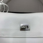 Balenciaga Rodeo Small Handbag in White / Silver Hardware