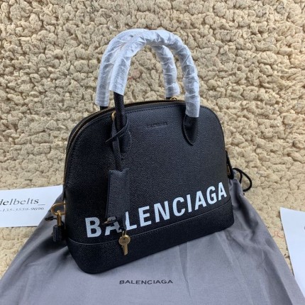 Balencaiag Ville Medium Top Handle Bag Black