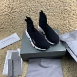 Balenciaga Speed Sneakers Black with Red