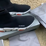 Balenciaga Speed Sneakers Black with Red