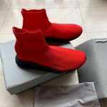 Balenciaga Speed Sneakers Red with Black