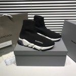 Balenciaga Speed Clear Sole Sneakers Black