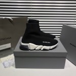 Balenciaga Speed Clear Sole Sneakers Black