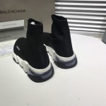 Balenciaga Speed Clear Sole Sneakers Black