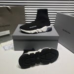 Balenciaga Speed Clear Sole Sneakers Black