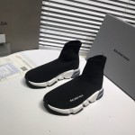 Balenciaga Speed Clear Sole Sneakers Black