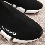 Balenciaga Speed Clear Sole Sneakers Black / White