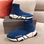 Balenciaga Speed Clear Sole Sneakers Blue