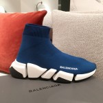 Balenciaga Speed Clear Sole Sneakers Blue