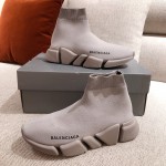 Balenciaga Speed Clear Sole Sneakers Grey