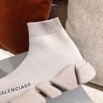 Balenciaga Speed Clear Sole Sneakers Grey