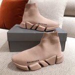 Balenciaga Speed Clear Sole Sneakers Pink