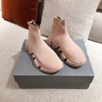 Balenciaga Speed Clear Sole Sneakers Pink