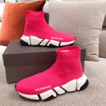 Balenciaga Speed Clear Sole Sneakers Rose