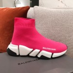 Balenciaga Speed Clear Sole Sneakers Rose