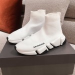 Balenciaga Speed Clear Sole Sneakers White