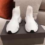 Balenciaga Speed Clear Sole Sneakers White