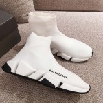 Balenciaga Speed Clear Sole Sneakers White