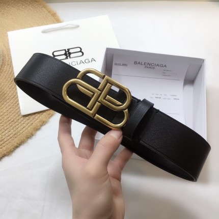 Balenciaga BB Large Belt Black / Gold