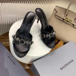 Balenciaga Cagole 70MM Sandal Black