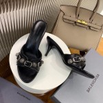 Balenciaga Cagole 70MM Sandal Black