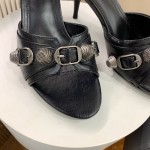 Balenciaga Cagole 70MM Sandal Black