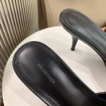 Balenciaga Cagole 70MM Sandal Black