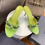 Balenciaga Cagole 70MM Sandal Apple Green