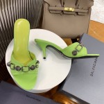 Balenciaga Cagole 70MM Sandal Apple Green